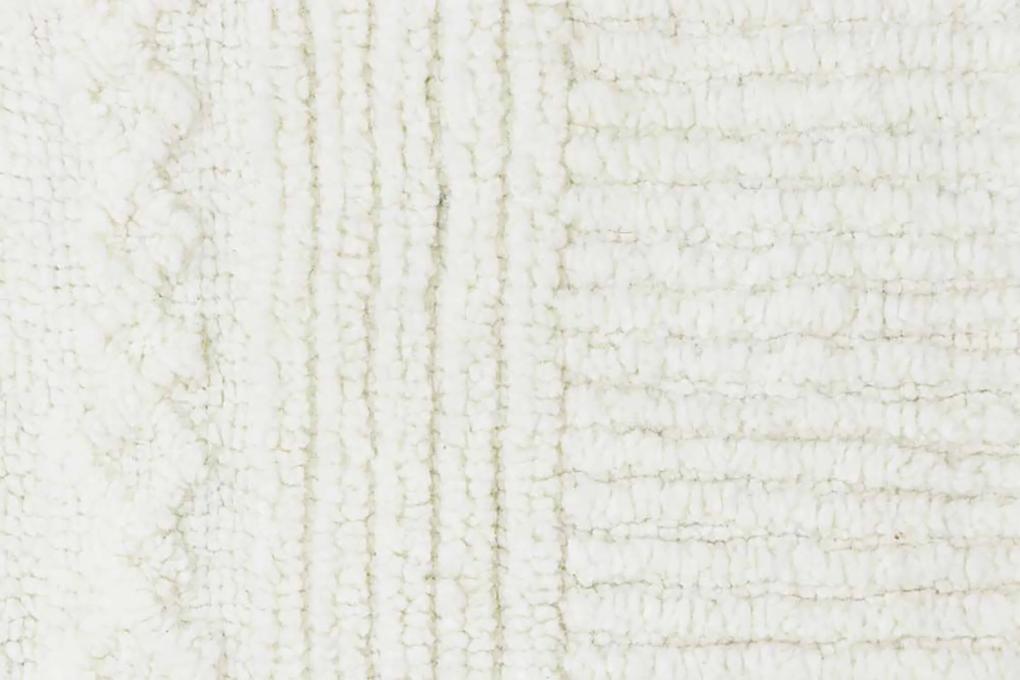 Vlnený koberec ria 120 x 170 cm biely MUZZA