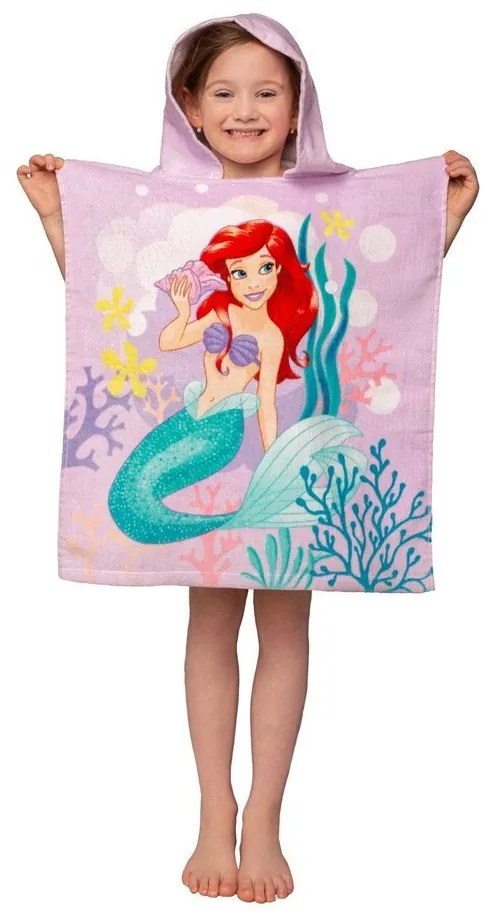 Jerry Fabrics Detské pončo-osuška - Lilo a Stitch - modrá