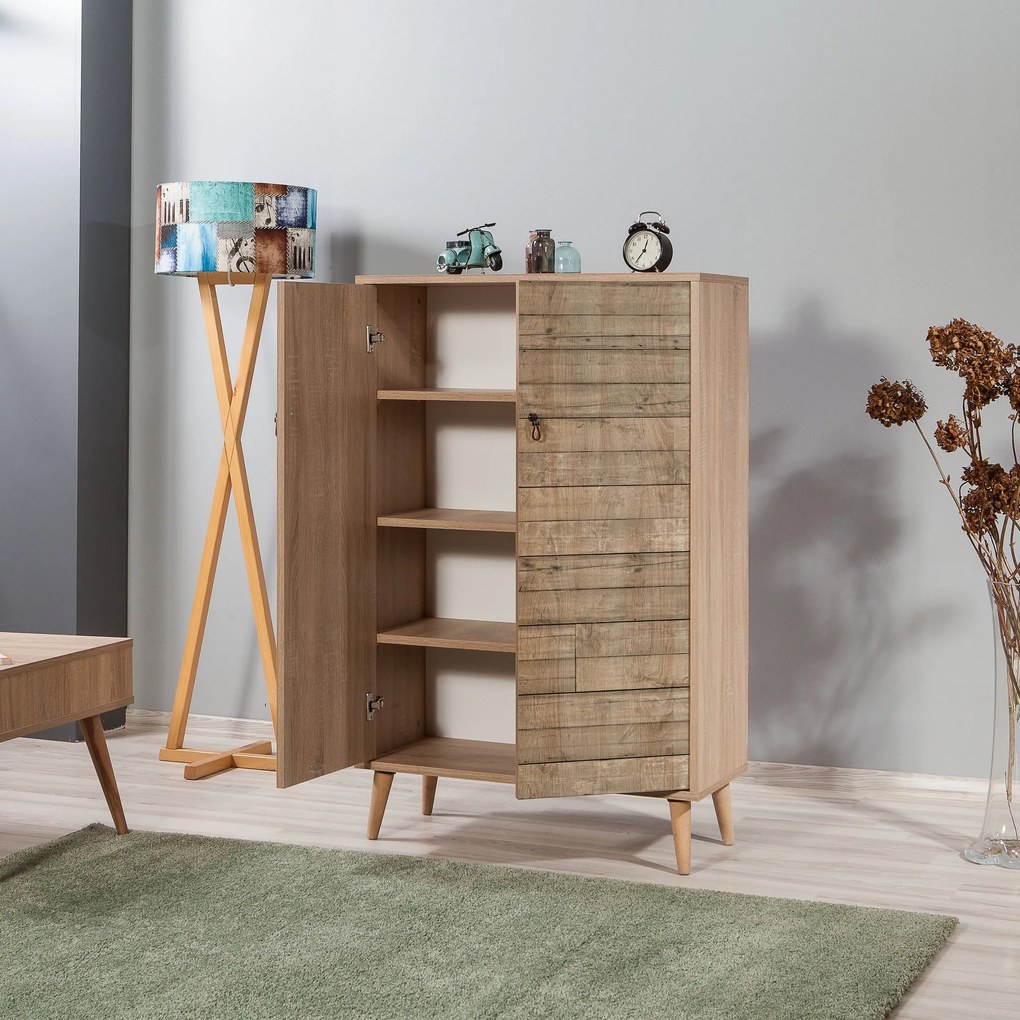 Skrinka Multibox 728 (dub sonoma). Akcia -17%. Vlastná spoľahlivá doprava až k Vám domov. 1088376