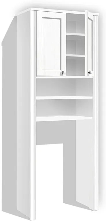 Kúpeľňová skrinka Retro KR 18 vysoká nad práčku farba lamina: biela 113
