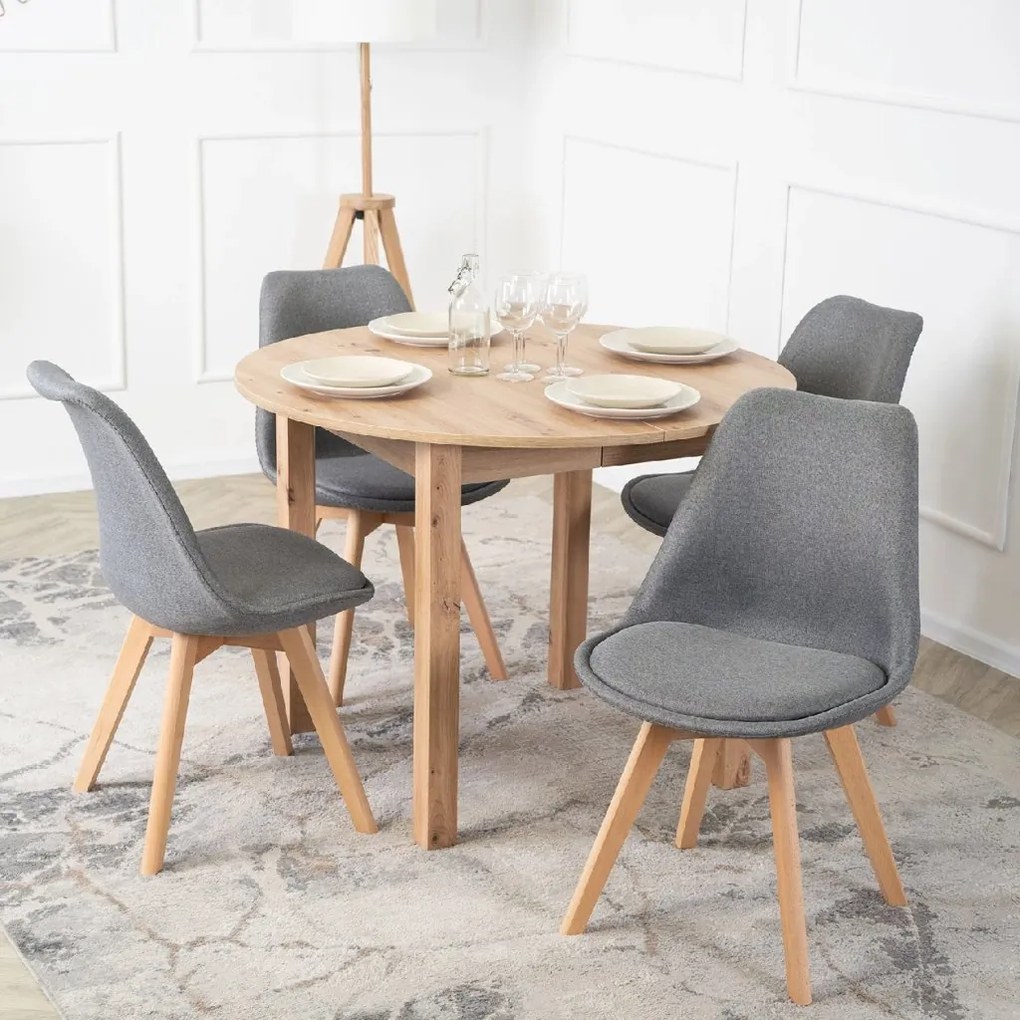 PROXIMA.store - Čalúnená jedálenska stolička NEVEL FARBA: čierna