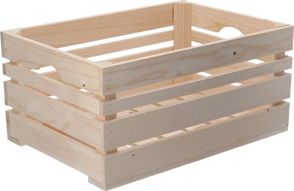 ČistéDrevo Drevená debnička 46x32x22 cm