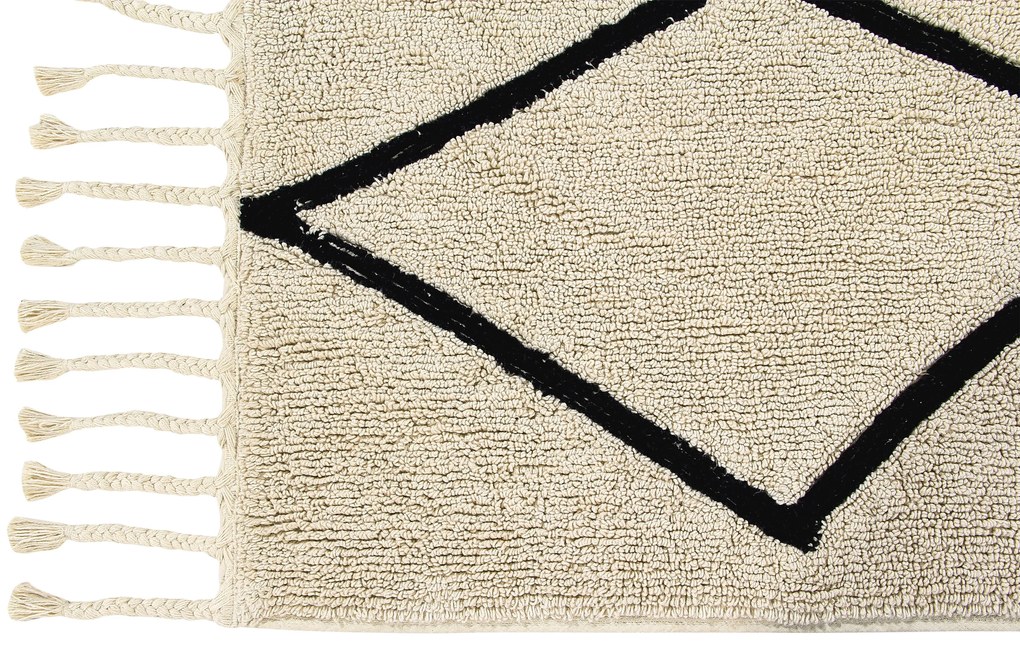 Ručne tkaný kusový koberec Bereber Beige, 140x200, béžová, obývacia izba, Lorena Canals