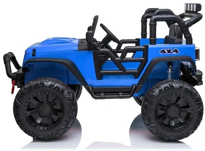 RAMIZ Elektrické autíčko - Jeep JC666 - lakované - modré - motor - 2x200W - batéria - 2x12V7Ah - 2023