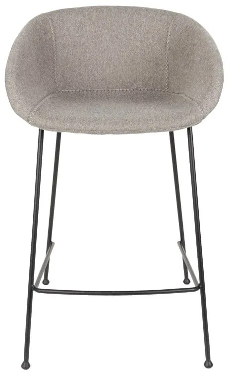 Sada 2 sivých barových stoličiek Zuiver Feston, výška sedu 65 cm