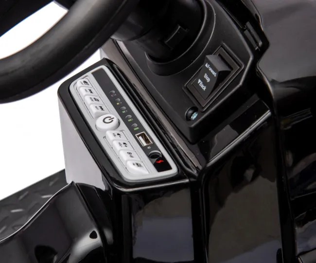 Elektrický traktor s prívesom Farmer žltý