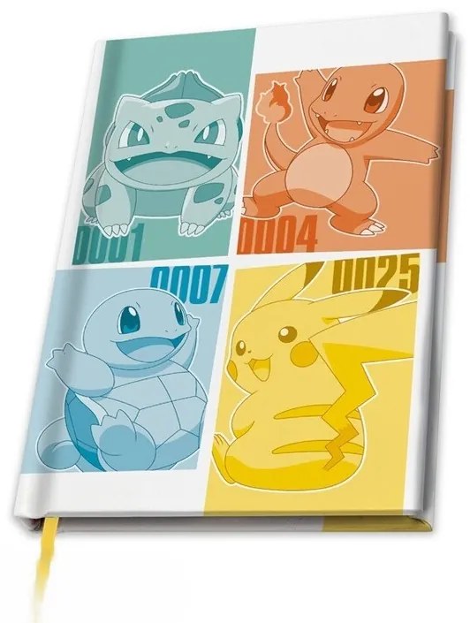 Zápisník Pokemon - Kanto Starter's