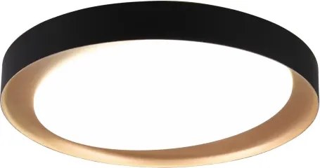 Stropné LED osvetlenie Zeta 48 cm, čierno-zlaté%
