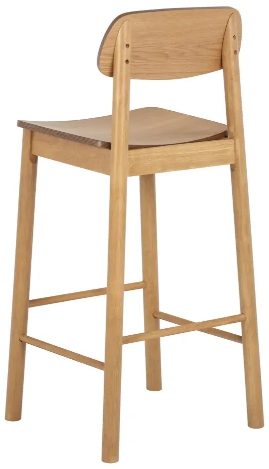 Barová židle Lenny z masivu dub přírodní