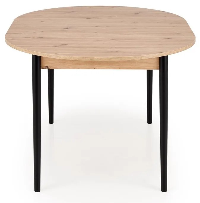 Rozkladací jedálenský stôl Pivot 102/141 cm dub artisan/čierny buk