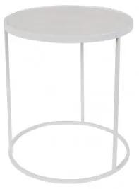Odkládací stolek GLAZED, bílý  2300126