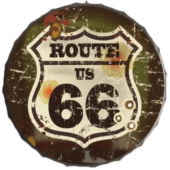 Ceduľa vrchnák Route 66