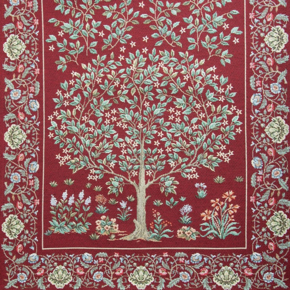 EUROFIRANY GOBELÍNOVÝ BEHÚŇ NA STÔL FESTIVE VERDE1 45X140 CM VZOROVANÝ