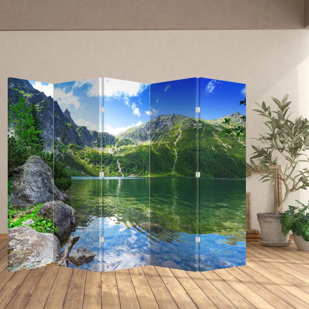 Paraván - Jazero v Tatrách (210x170 cm)