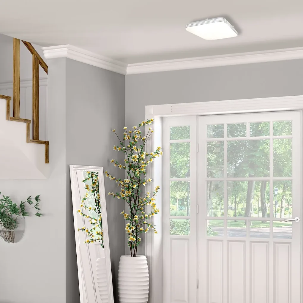 Stropné LED svietidlo Ajax, 1x LED 17w, 4000k, w