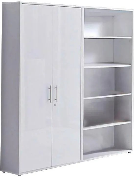 XXXLutz KANCELÁRSKA SKRIŇA, sivá, biela, 168,8/185,6/33 cm MID.YOU - Online Only kancelárie - 001067007504