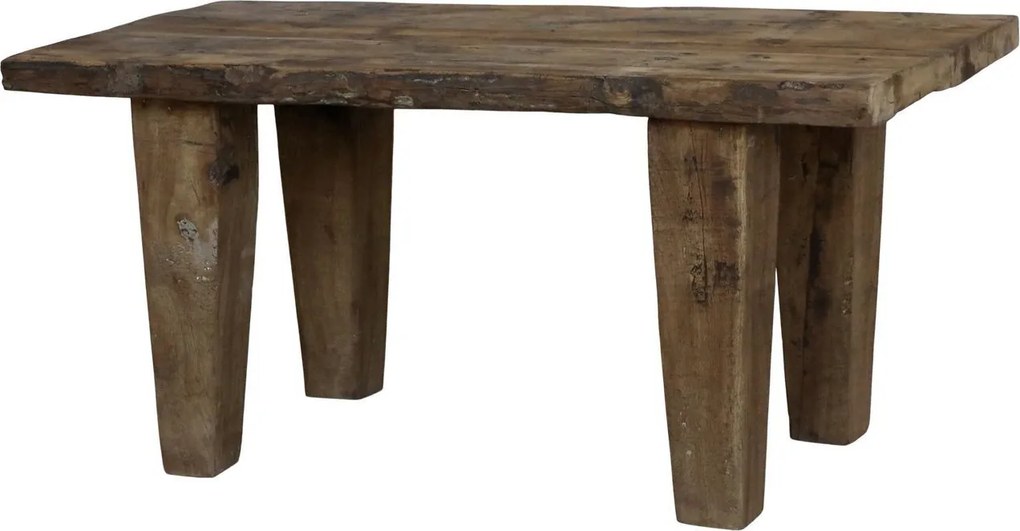 Hnedý drevený konzolový stôl regál Grimaud Unit - 120*40*80 cm