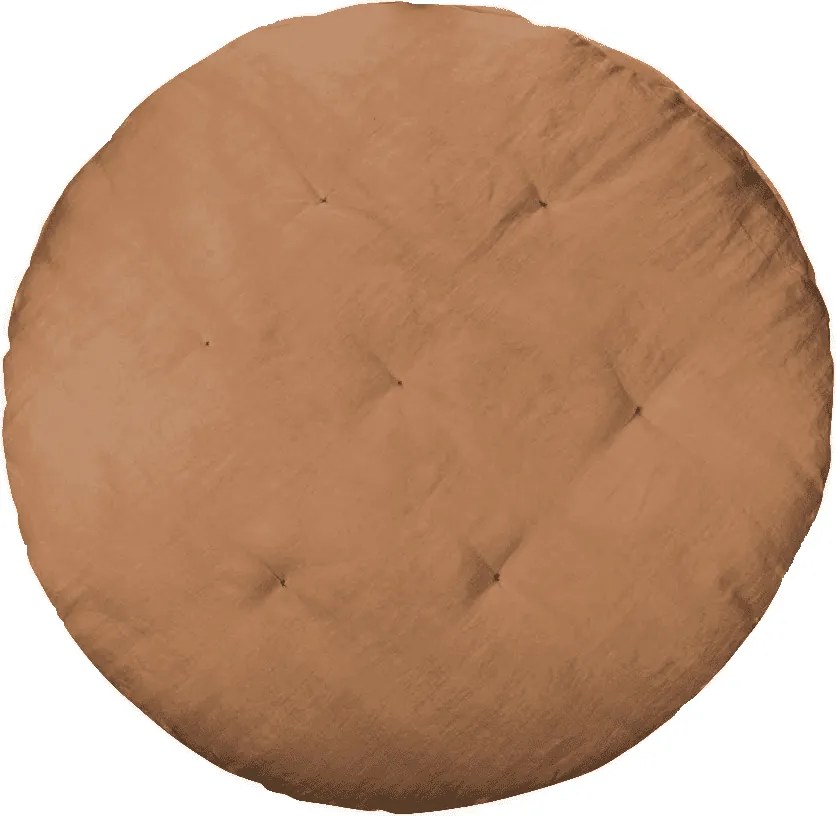 Detská ľanová podložka na hranie čokoládová