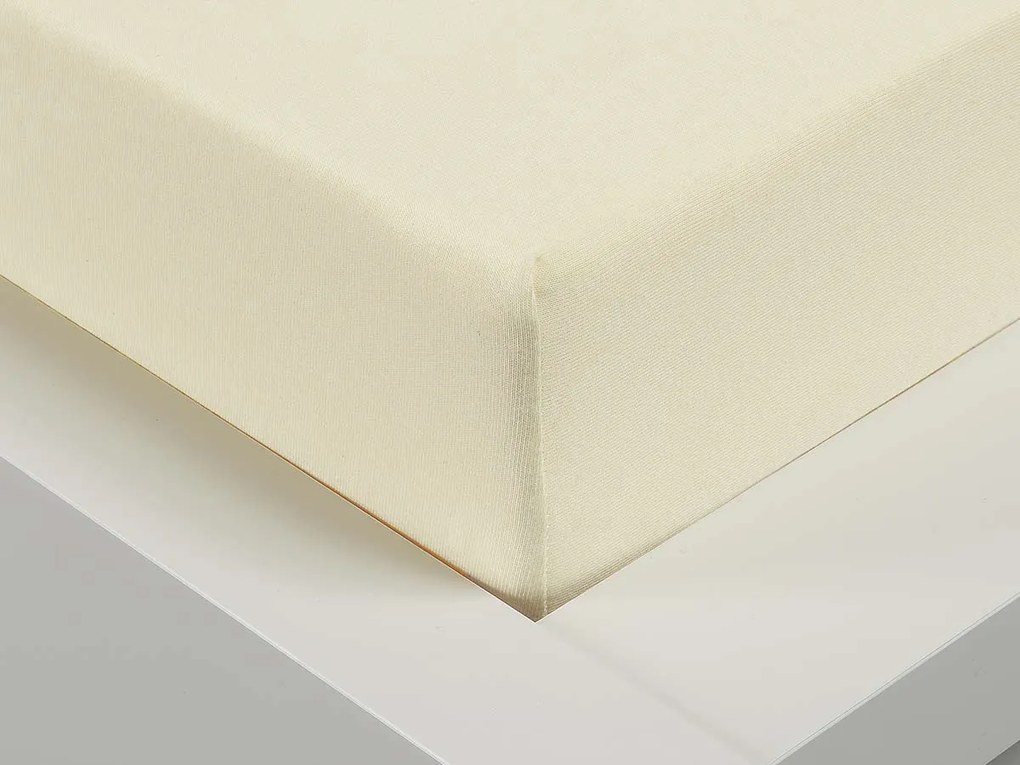 XPOSE® Jersey plachta Exclusive - vanilková 180x200 cm