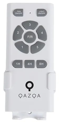 Stropný ventilátor čierny so zaťahovacími lopatkami 107 cm 5-svetiel s diaľkovým ovládaním - Gaiola