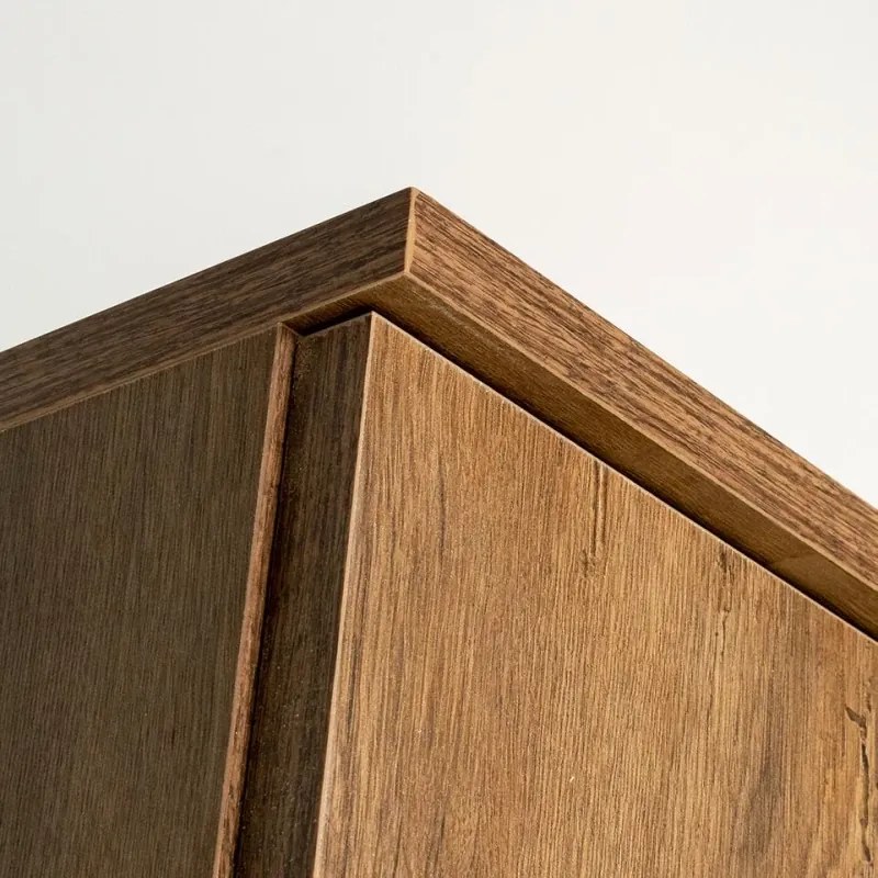 Obývacia stena VIVA hladká, dub lefkas/U13 satyna/sklo bez lepení