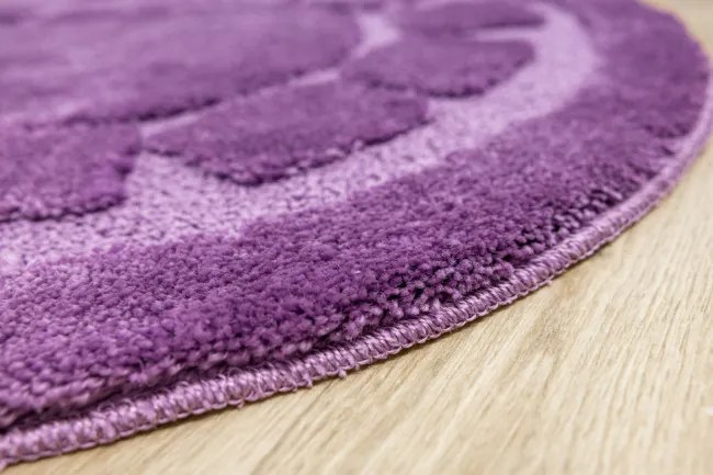 Kúpeľňový koberček Ocean fialový kruh