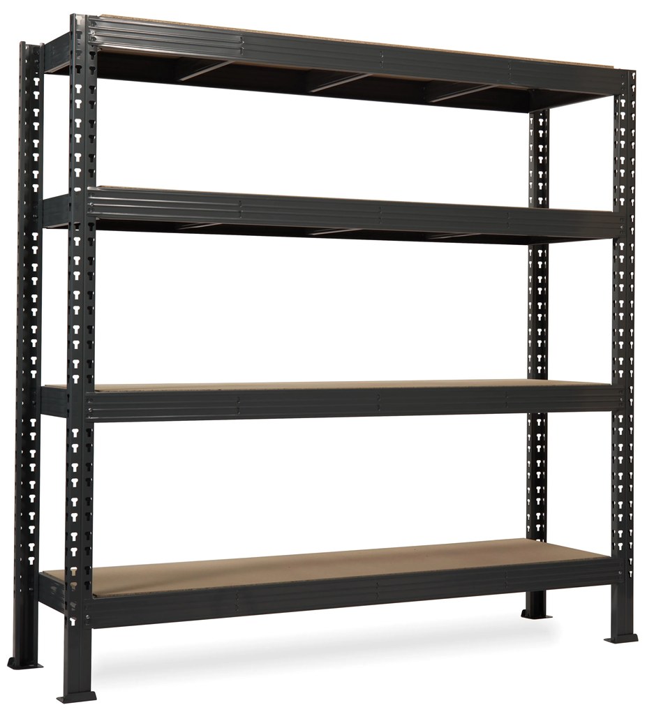Trestles Nekonečný priemyselný regál 1800x2200x600, 4 police Farba: sivá