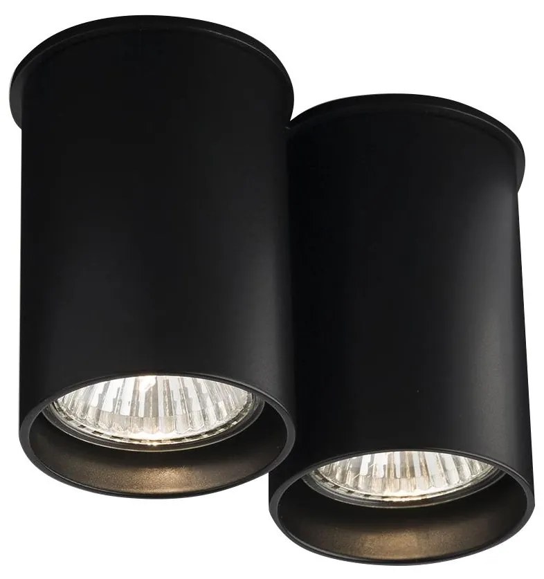Shilo 1112 - Bodové svietidlo ARIDA 2xGU10/15W/230V 9 cm čierna