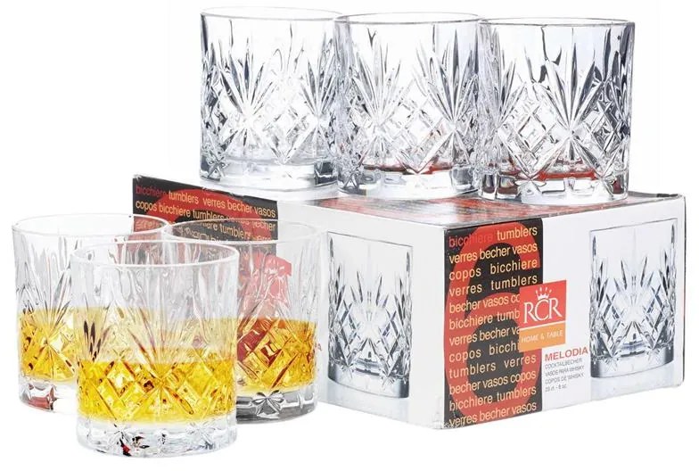 RCR MELODIA POHÁR NA WHISKY 340ML SADA 6 KS