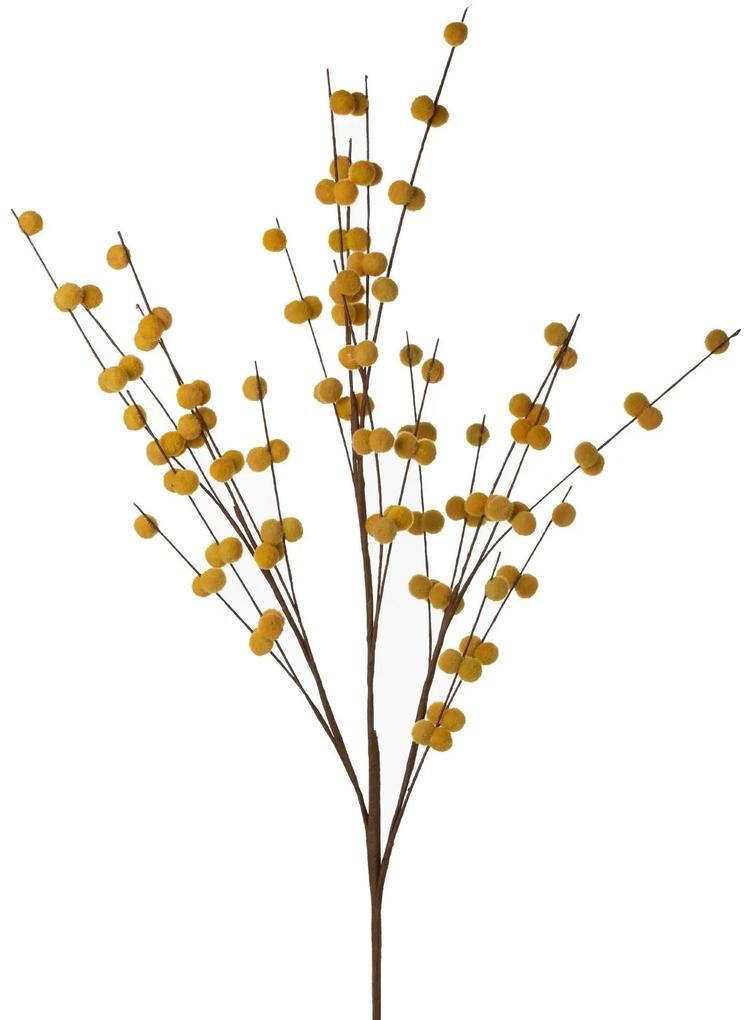 Dekoračný kvet 89 cm, zdobenie 40 cm žltá
