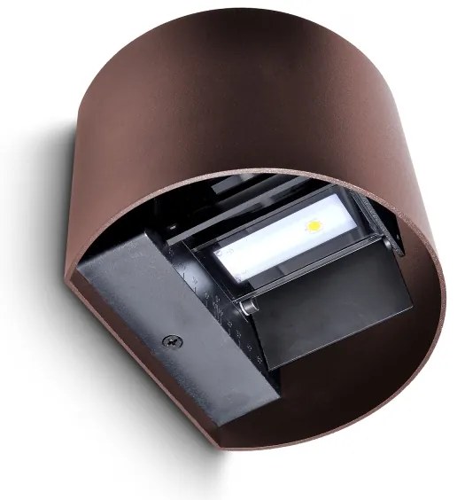 Brilagi - LED vonkajšie nástenné svietidlo RONDO LED/6W/230V hnedé IP54