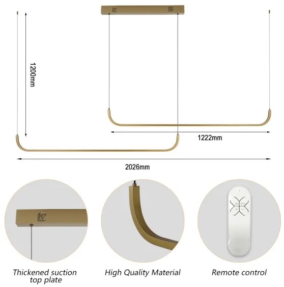 Immax NEO 07228L - LED Stmievateľný luster na lanku PATTINI LED/53W/230V Tuya+DO