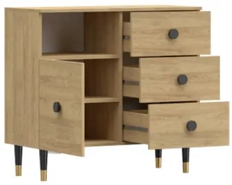 Komoda 4S LUX 100 cm dub Hickory