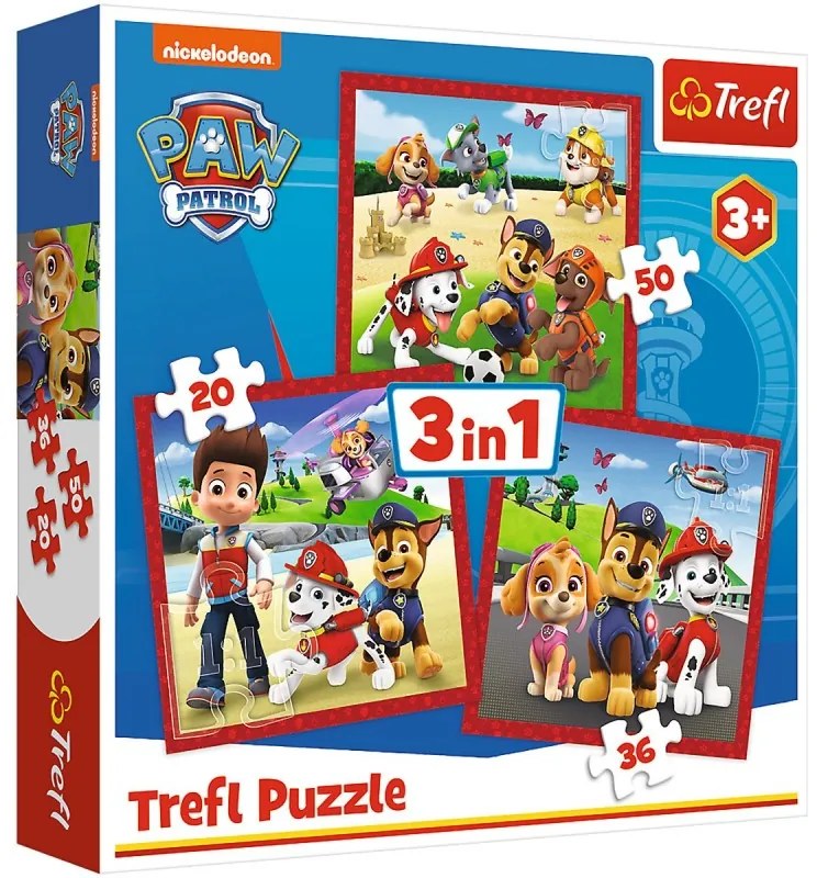 34867 Detské puzzle - Paw Patrol II. - 3v1