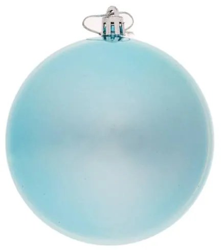 DECOLED Plastová koule, prům. 10 cm, světle modrá, 6x lesklá