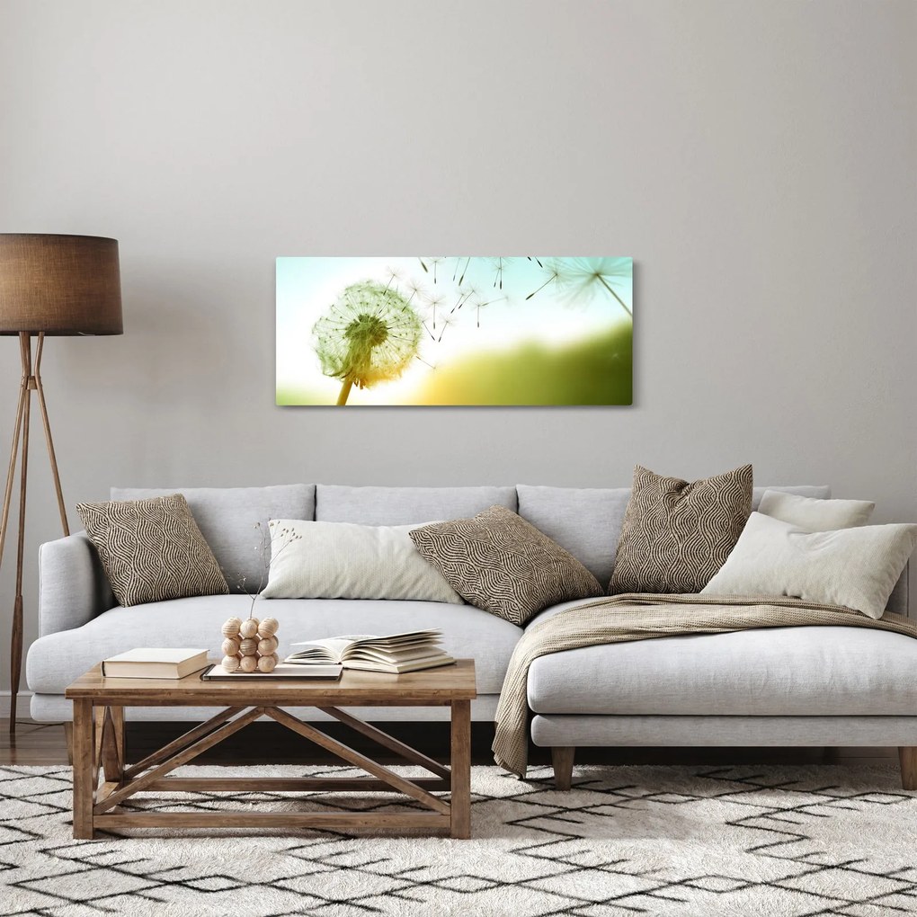 Obraz - Púpava vo vetre (120x50 cm)