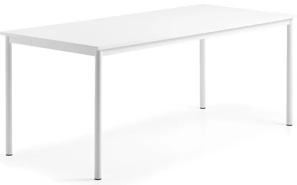 Stôl BORÅS, 1800x800x720 mm, whiteboard doska, biela