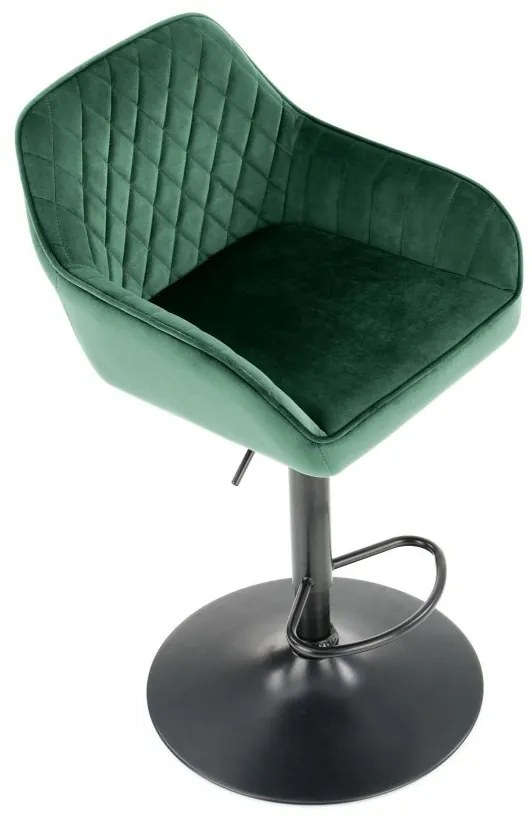 Barová stolička H103 Halmar Tmavo zelená