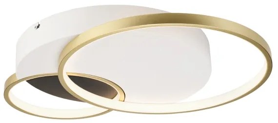 Stmievateľné stropné svietidlo BENITO LED/31W/230V 3000-6500K biela/zlatá