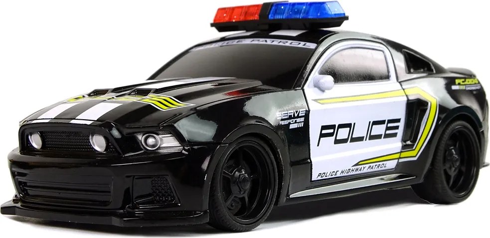 LEAN Toys R/C autíčka, policajná naháňačka, hliadka, žlté športové auto, diaľkové ovládače