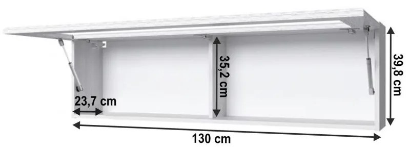 Tempo Kondela Polica visiaca 1w, woodline krem, TIFFY 13