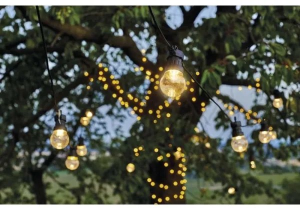 LED Vonkajšia dekoračná reťaz 10xLED/10m IP44 číra