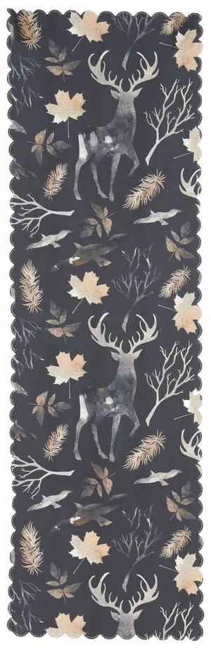 Súprava 4 vianočných obliečok na vankúš a behúň na stôl Minimalist Cushion Covers Christmas Forest