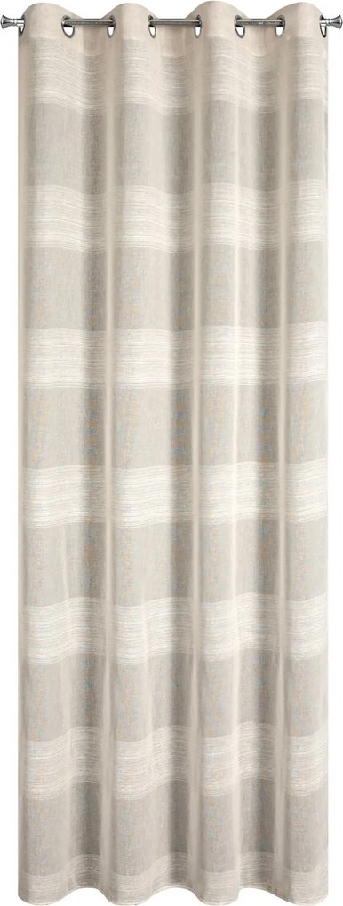 ZÁVES NA KRÚŽKOCH AGATA 140X250 CM BÉŽOVÁ