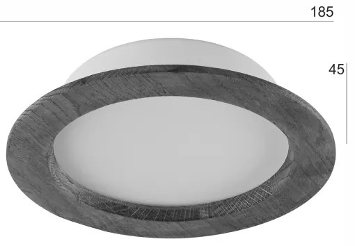 LED podhľadové svietidlo WOODY SPOT LED/16,5W/230V 4000K čerešňa, pr. 18,5 cm