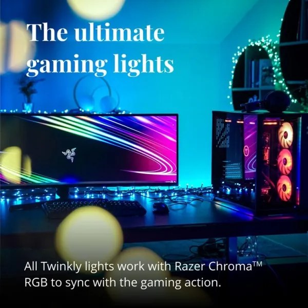 Twinkly TWS250SPP-BEU - LED RGB Vonkajšia svetelná reťaz 250xLED 23,5m IP44 Wi-Fi