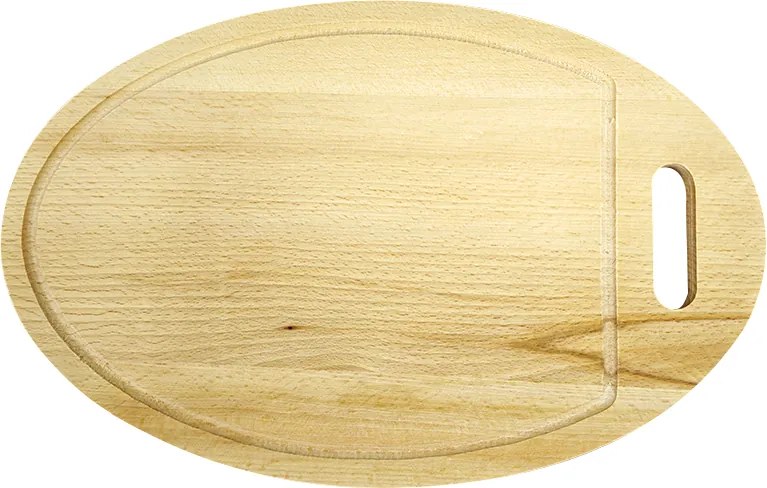 AMADEA Drevený servírovací lopárik - podnos oválny, masívne drevo, 35 cm