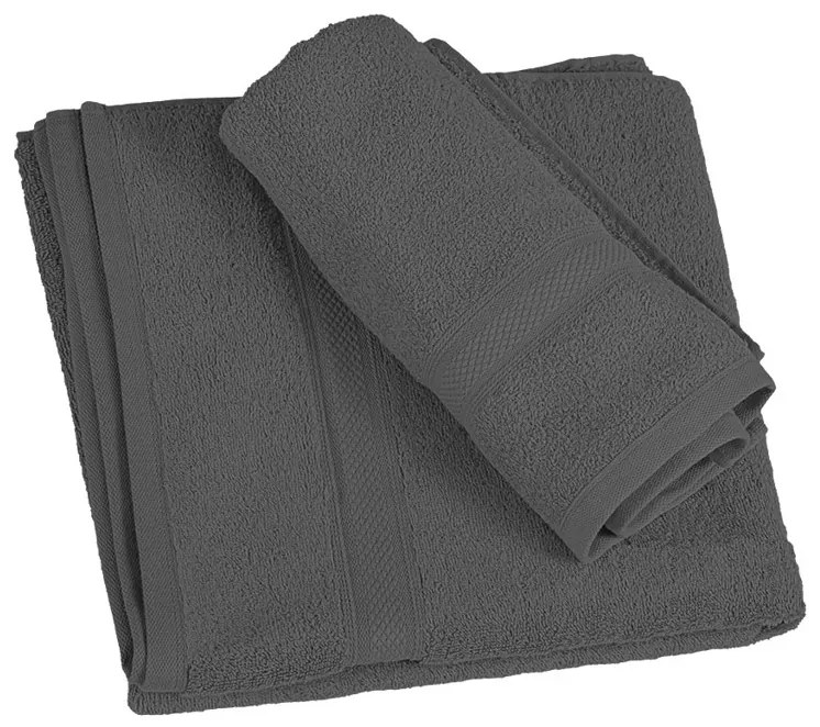 1x osuška CLARYSSE ELEGANCE 70x140 cm + 1x uterák CLARYSSE 60x110 cm 100% bavlna, sivá