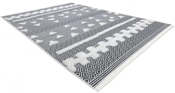Koberec EKO SIZAL MOROC geometrický 22321 - krém / sivý