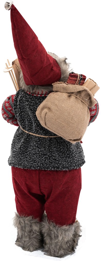 Tutumi, vianočná figúrka Santa Claus 70cm 390988, červená, CHR-00253